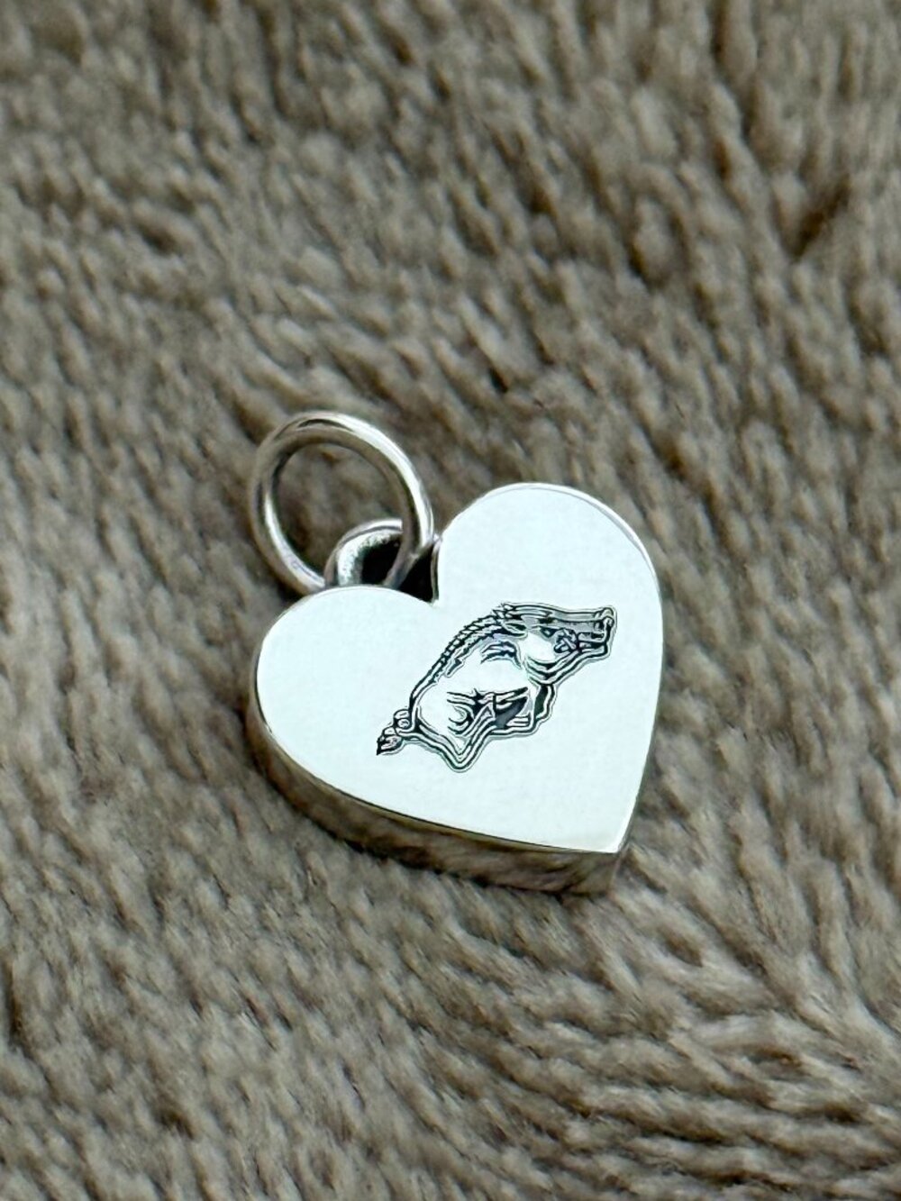 University of Arkansas Small Heart Charm